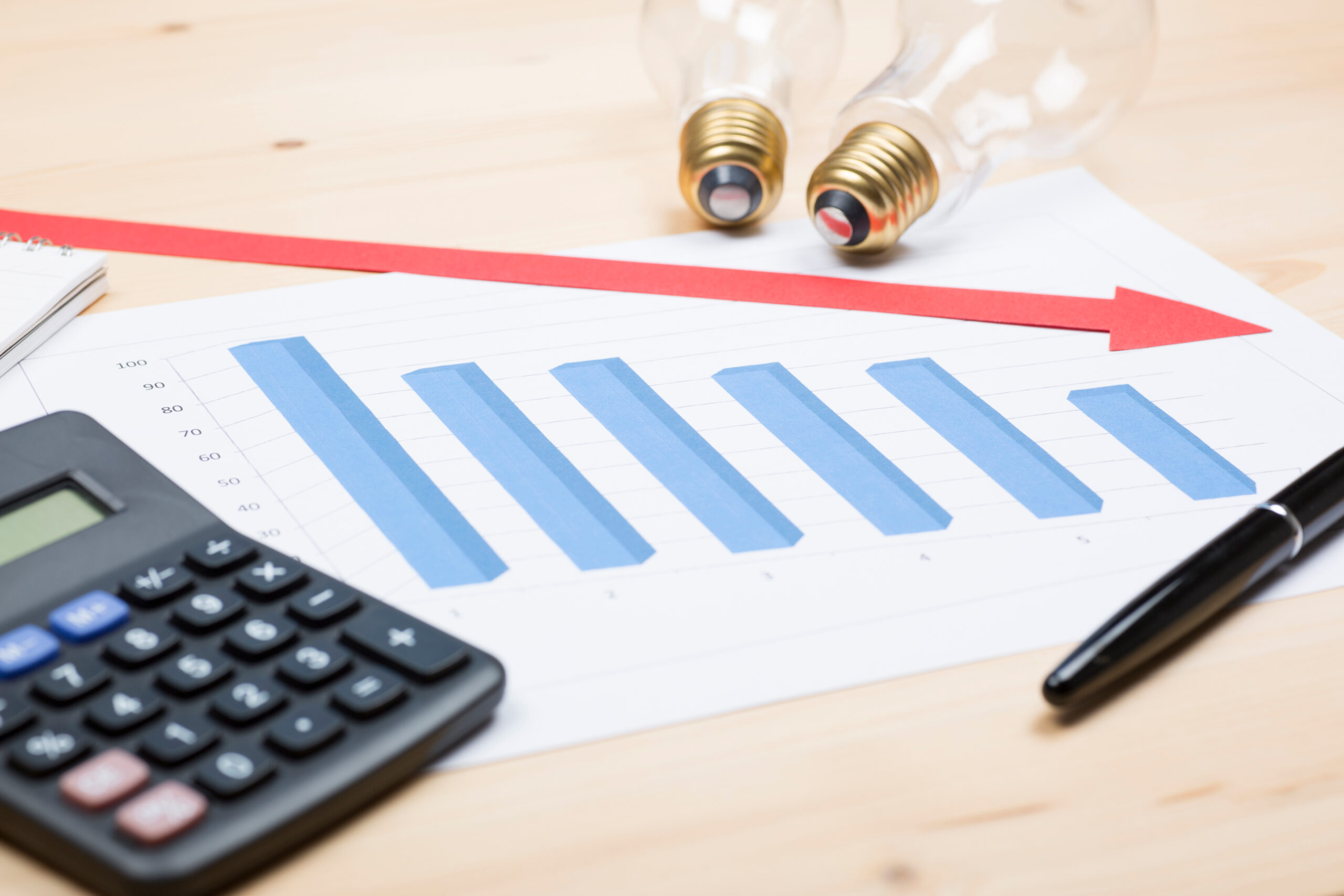 電気代が下がる様子