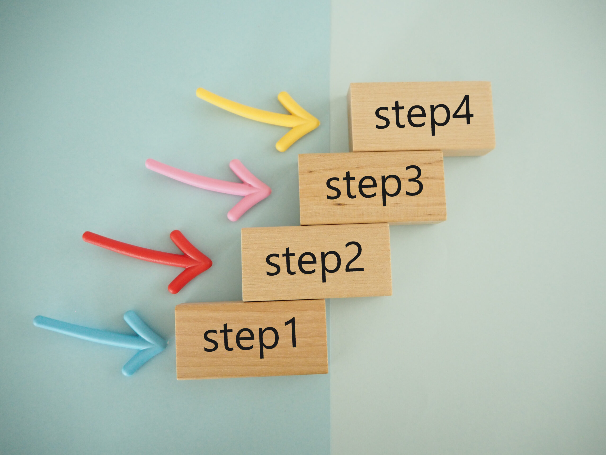 ステップを現したイメージ図