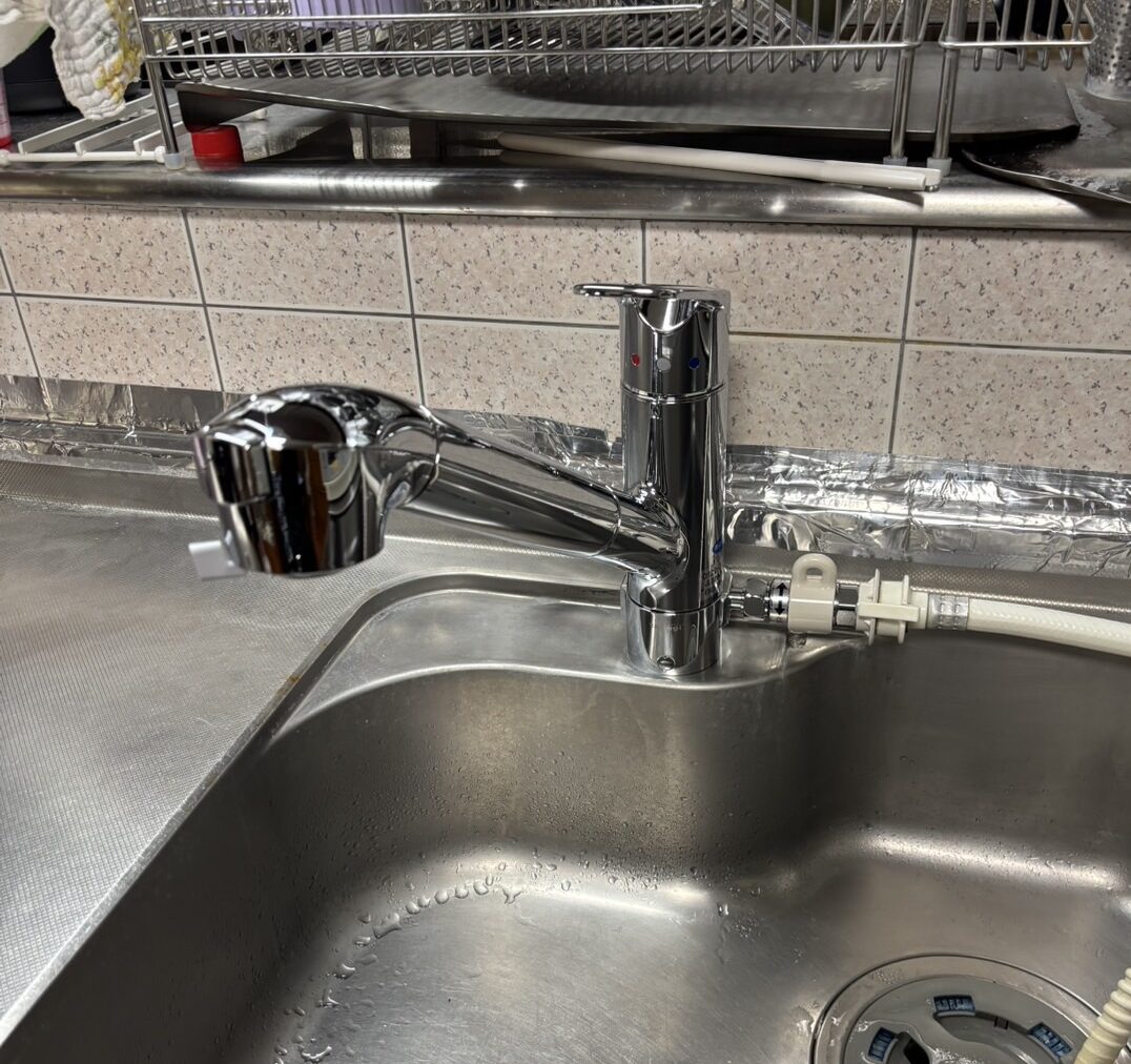 Ｎ様邸　タカギ浄水器付き蛇口（分岐水栓付）取替え