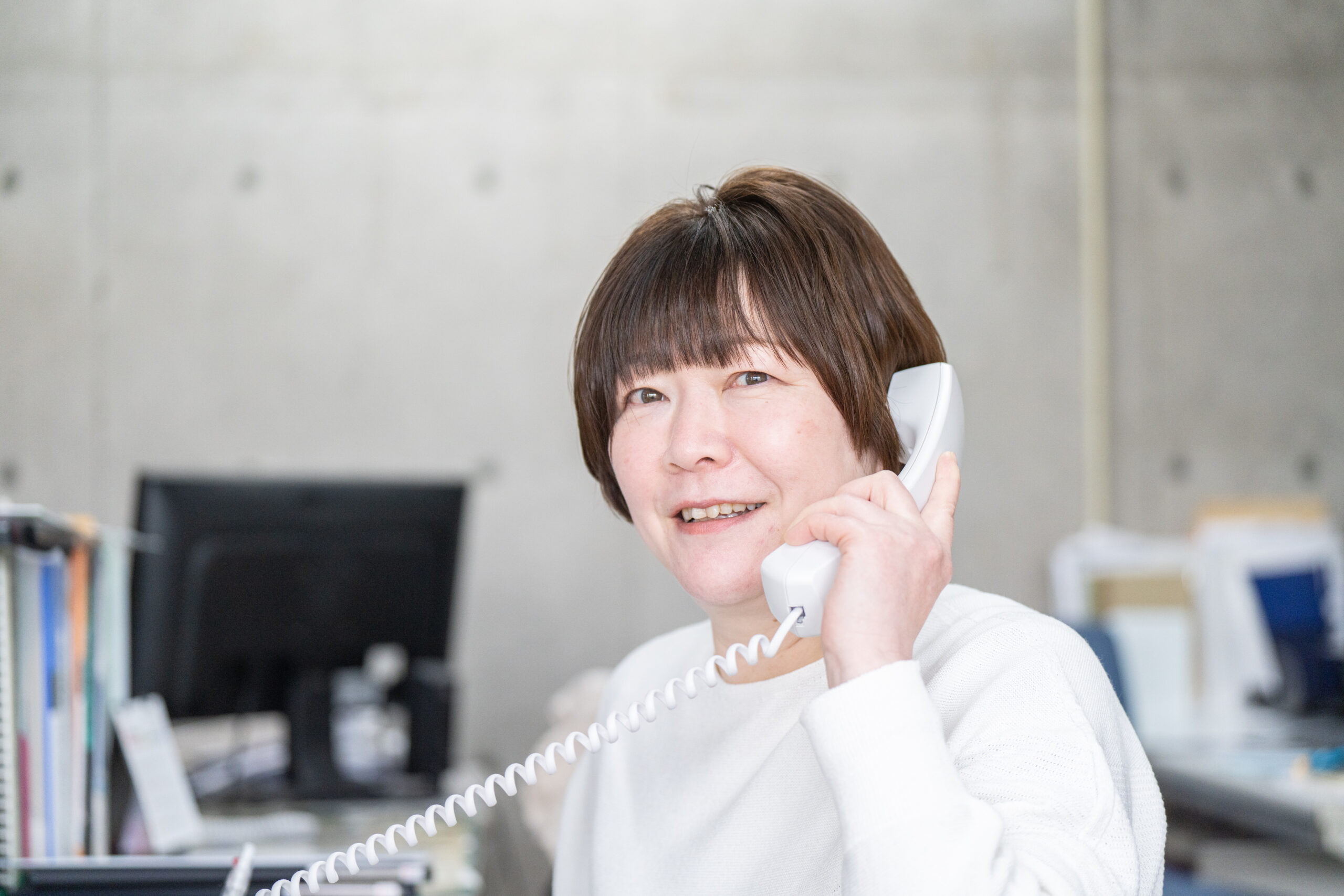 ご相談から現地調査まで、女性スタッフの対応も。安心して頼れるスタッフ体制